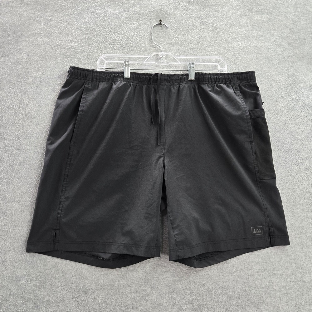 REI Men Activewear Shorts XL Black  Nylon‎ Polyester Outdoor Hiking
